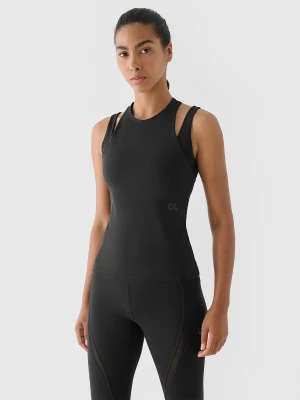 4F Top treningowy slim szybkoschnący 4F x Anna Lewandowska - czarny XS
