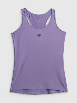 4F Top treningowy slim szybkoschnący damski - fioletowy L