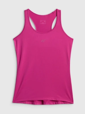 4F Top treningowy slim szybkoschnący damski - różowy XS
