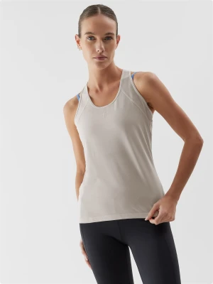 4F Top treningowy slim z materiałów z recyklingu damski S