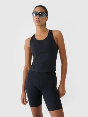 4F Top treningowy szybkoschnący damski - czarny XL