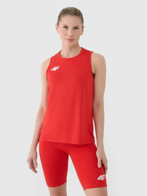 4F Top treningowy szybkoschnący damski - czerwony XS