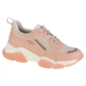 4F Wmn's Casual H4L-OBDL254-56S, Damskie, Różowe, buty sneakers, skóra licowa, rozmiar: 36