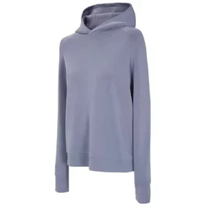 4F Women's Hoodie H4L21-BLD017-32S, Damskie, Niebieskie, bluzy, Modal, rozmiar: XS
