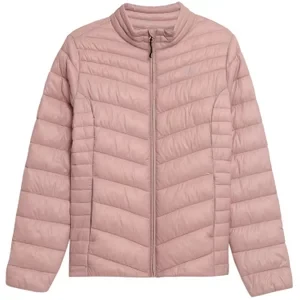 4F Women's Jacket H4Z21-KUDP002-56S, Damskie, Różowe, kurtki, poliamid, rozmiar: S