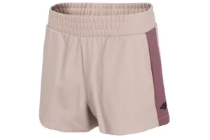 4F Women's Shorts H4L21-SKDD011-56S, Damskie, Różowe, spodenki, wiskoza, rozmiar: S