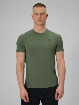 Męska koszulka treningowa 4F 4FWSS26TFTSM1775 - khaki