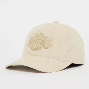 Mitchell & Ness 6 Panel High Crown Cord NBA Los Angeles Lakers uniseks Czapki beż rozmiar Akcesoria