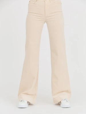 7 FOR ALL MANKIND Beżowe damskie spodnie Modern Dojo Velvet, Rozmiar 29