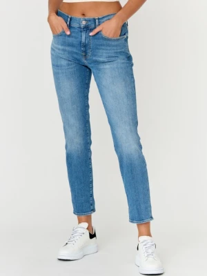 7 FOR ALL MANKIND Błękitne jeansy damskie RELAXED SKINNY, Rozmiar 28