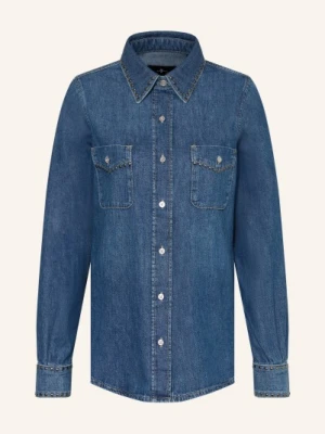 7 For All Mankind Bluzka Jeansowa Western Z Nitami blau