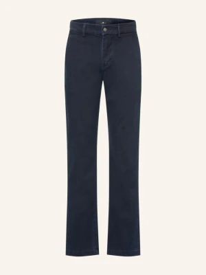 7 For All Mankind Chinosy Slimmy Chinosy Regular Slim Fit blau GRANATOWY