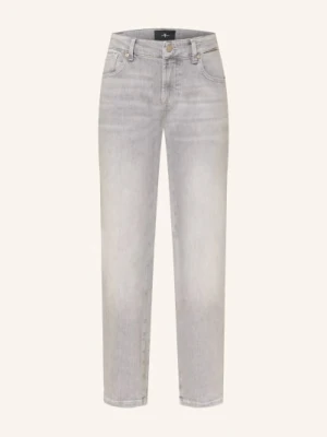 7 For All Mankind Dżinsy Proste Calie Straight Ankle grau