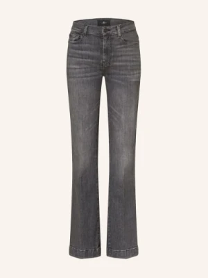 7 For All Mankind Dżinsy Rozszerzane Dojo Z Nitami grau