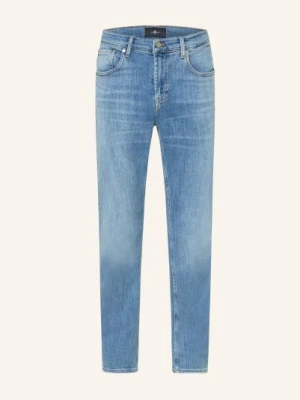 7 For All Mankind Dżinsy Slimmy Tapered Skinny Fit blau