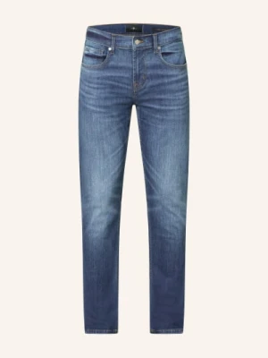 7 For All Mankind Dżinsy Slimmy Tapered Skinny Fit blau