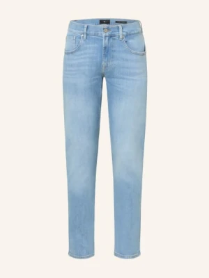 7 For All Mankind Dżinsy Slimmy Tapered Skinny Fit blau