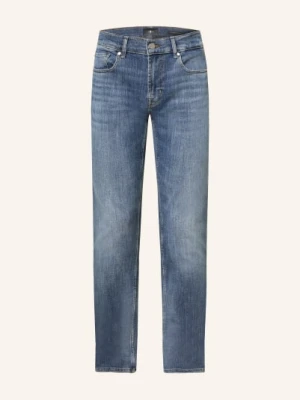 7 For All Mankind Dżinsy Slimmy Tapered Skinny Fit blau