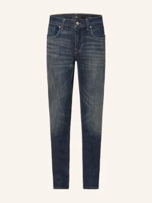 7 For All Mankind Dżinsy Slimmy Tapered Skinny Fit blau