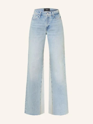 7 For All Mankind Dżinsy Z Szerokimi Nogawkami Panelled Lotta blau