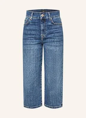 7 For All Mankind Jeansy 3/4 blau