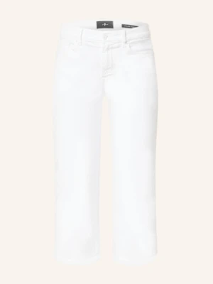 7 For All Mankind Jeansy 3/4 Capri weiss