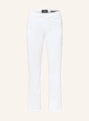 7 For All Mankind Jeansy 7/8 Calie Straight Ankle weiss