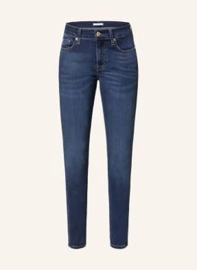 7 For All Mankind Jeansy 7/8 The Ankle Skinny blau