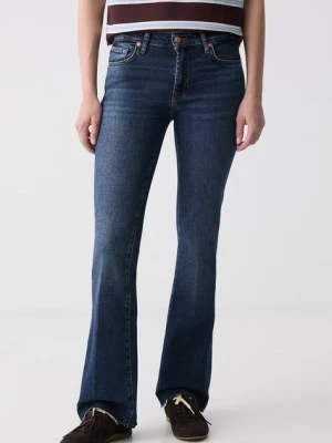 7 FOR ALL MANKIND jeansy bootcut damskie granatowy