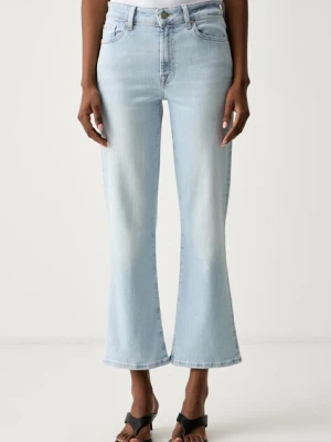 7 FOR ALL MANKIND jeansy bootcut damskie niebieski