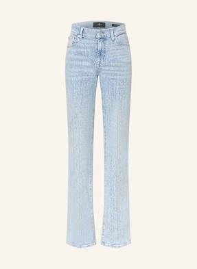 7 For All Mankind Jeansy Bootcut Z Ozdobnymi Kamykami blau