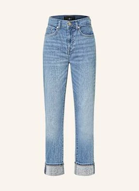 7 For All Mankind Jeansy Boyfriend Relaxed Skinny blau