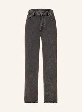 7 For All Mankind Jeansy Caviar Straight Fit schwarz