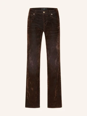 7 For All Mankind Jeansy Coated Low Straight braun 3TE FLOCK BROWN