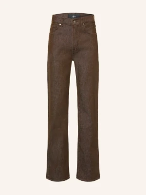 7 For All Mankind Jeansy Easy Straight O Prostym Kroju braun 3TW Brown