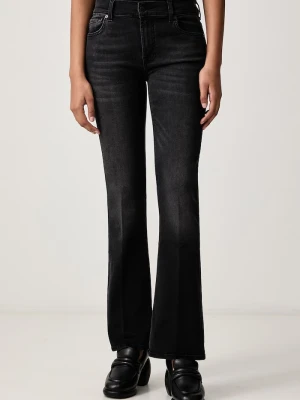 7 FOR ALL MANKIND jeansy flare damskie czarny