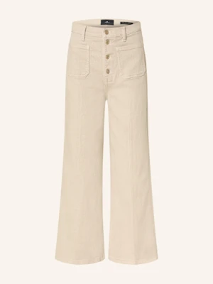 7 For All Mankind Jeansy Flare Ultra High Rise Cropped Jo weiss