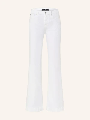 7 For All Mankind Jeansy Flared Dojo Tailorless weiss