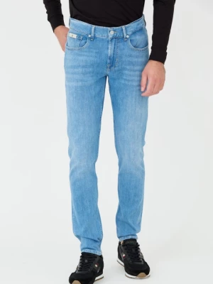 7 FOR ALL MANKIND Jeansy niebieskie Slimmy Tapered