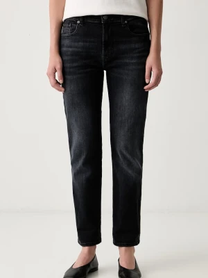 7 FOR ALL MANKIND jeansy skinny damskie czarny