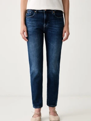 7 FOR ALL MANKIND jeansy skinny damskie niebieski