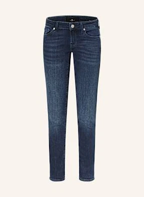 7 For All Mankind Jeansy Skinny Low Skinny grau