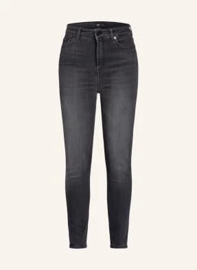 7 For All Mankind Jeansy Skinny Slim Illusion Aubrey schwarz