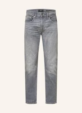 7 For All Mankind Jeansy Slimmy Tapered Skinny Fit grau
