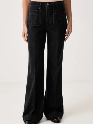 7 FOR ALL MANKIND jeansy straight damskie czarny