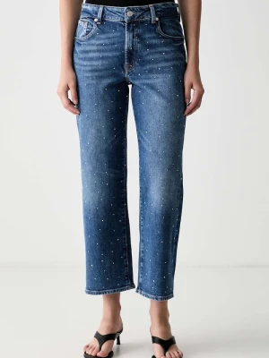 7 FOR ALL MANKIND jeansy straight damskie niebieski