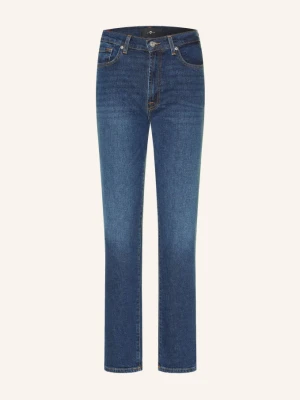 7 For All Mankind Jeansy Straight High Rise blau 43W DEEPFLOW