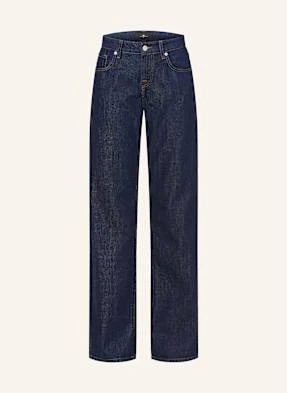 7 For All Mankind Jeansy Straight Low Straight blau