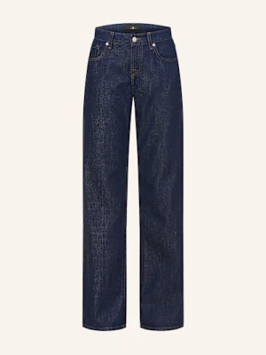 7 For All Mankind Jeansy Straight Low Straight blau