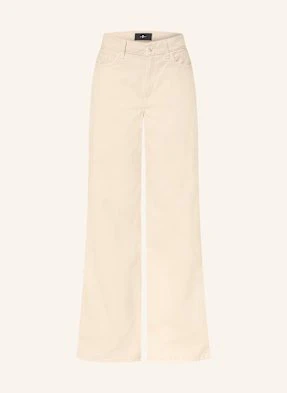 7 For All Mankind Jeansy Wide Leg Lotta weiss
